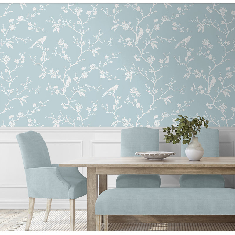 Rouleau de fleurs Aracelys, Bleu ciel