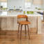 Tabouret de comptoir pivotant 26 po Carylon-338634101