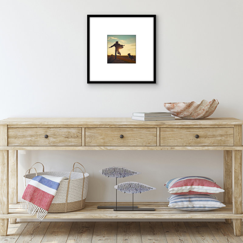 Picture Frame with Oversized Mat - Gallery-Style Frames for Photos or Artwork - Multiple Sizes, 18" x 18", 8" x 8"