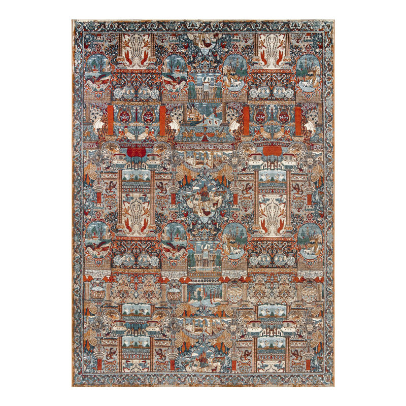 Tapis d'extérieur traditionnel, Rectangle 10 pi x 14 pi 1 po