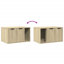Cat Litter Box Enclosure 80X50x45 Cm Engineered Wood-614644845