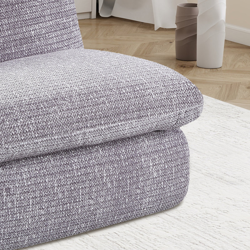 Fauteuil d'appoint rembourré 33,05 po, Gris