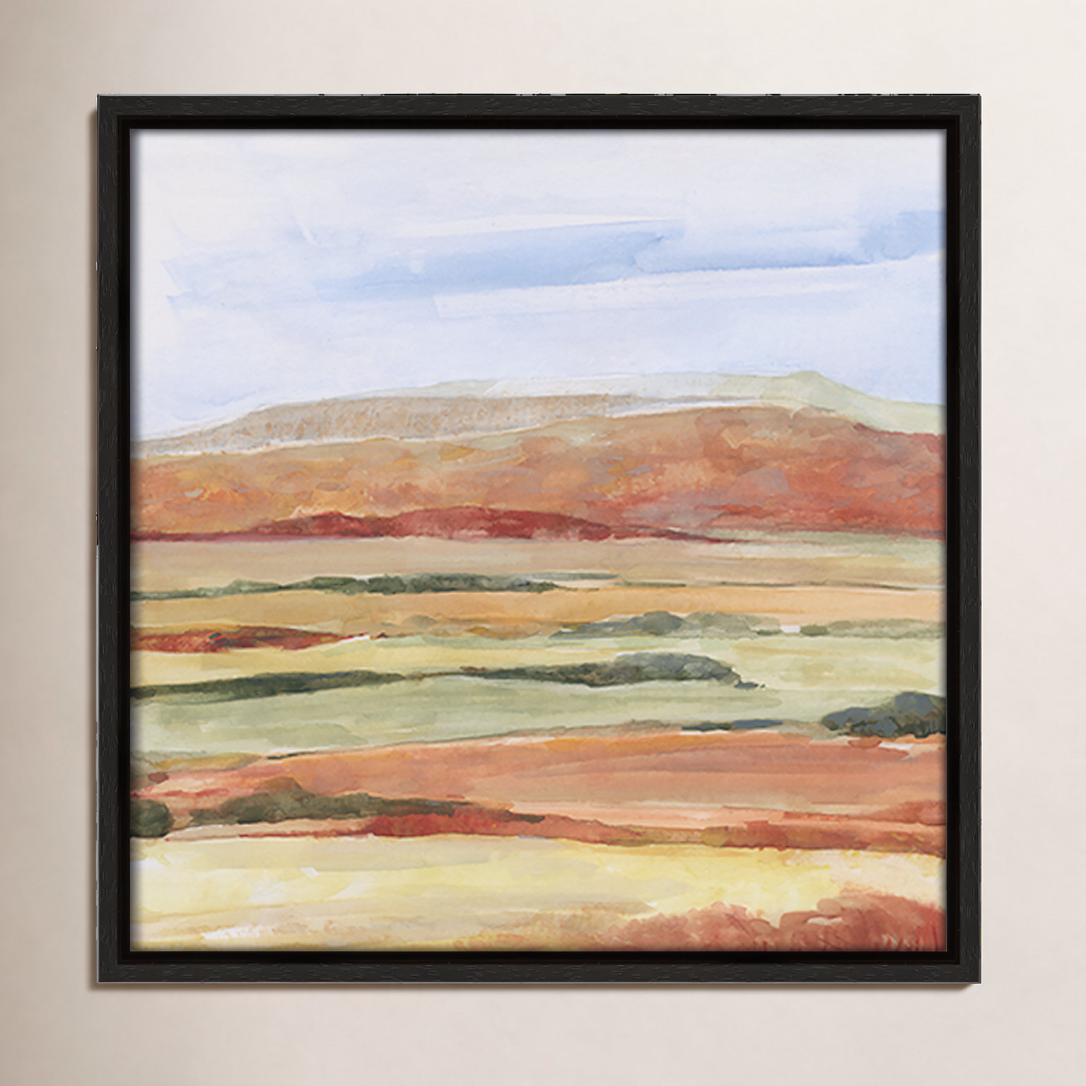 Damali "Sedona Magic" Print by Sally Swatland, Espresso, 13.5" H x 13.5" W x 2" D