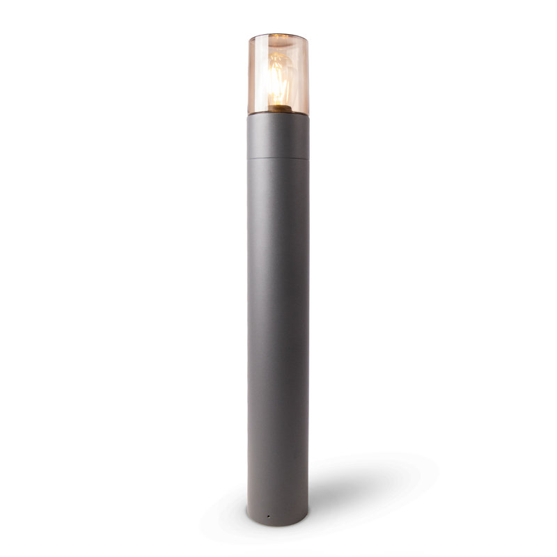 Daffodil Anthracite Metal Bollard Light, 90cm H x 11cm W x 11cm D