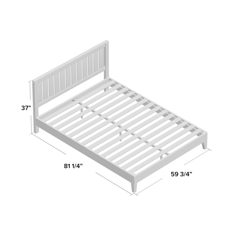 Morgan Hill Solid Wood Platform Bed, Queen
