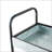35X12.5X40" Galvanized Shelf Display 3-Tier