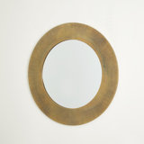 Radiating Round Aluminum Mirror