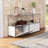 Modern Metal Office Storage Cabinets with Adjustable Shelves and Doors, Versatile Free-Standing Organizer for Home Office Décor-1609205758