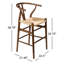 Tabouret de bar et de comptoir en bois massif Etta-1056858785-1056858788