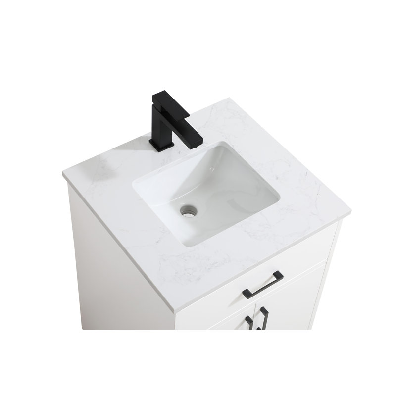 Meuble-lavabo simple 20 po Chandler, Blanc