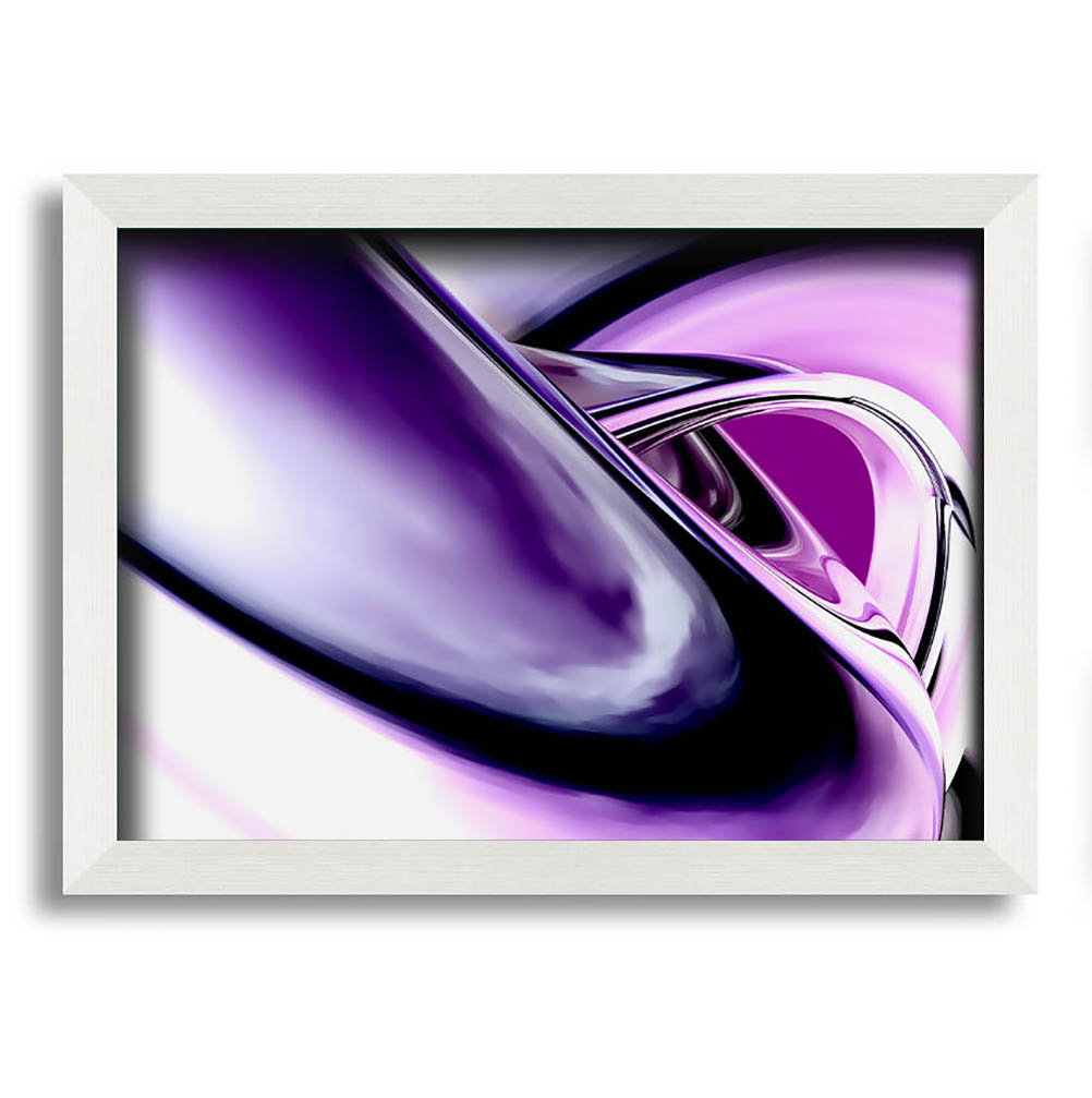 Gerahmtes Wandbild Purple Time Tunnel