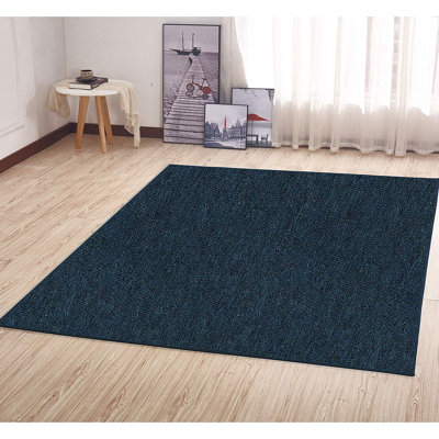 Tapis sarcelle de couleur unie pour l'intérieur et l'extérieur Modern