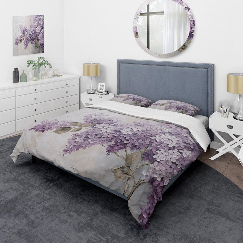 Ensemble de housse de couette Beautiful Lilac Dreamscape - Lilacs, Housse de couette très grand et 2 très grandes t