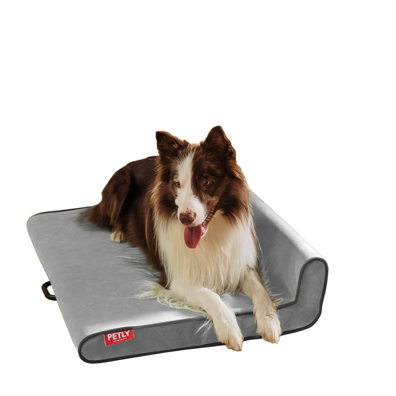 Orthopedic Microfibre Pet Bed, Light Grey