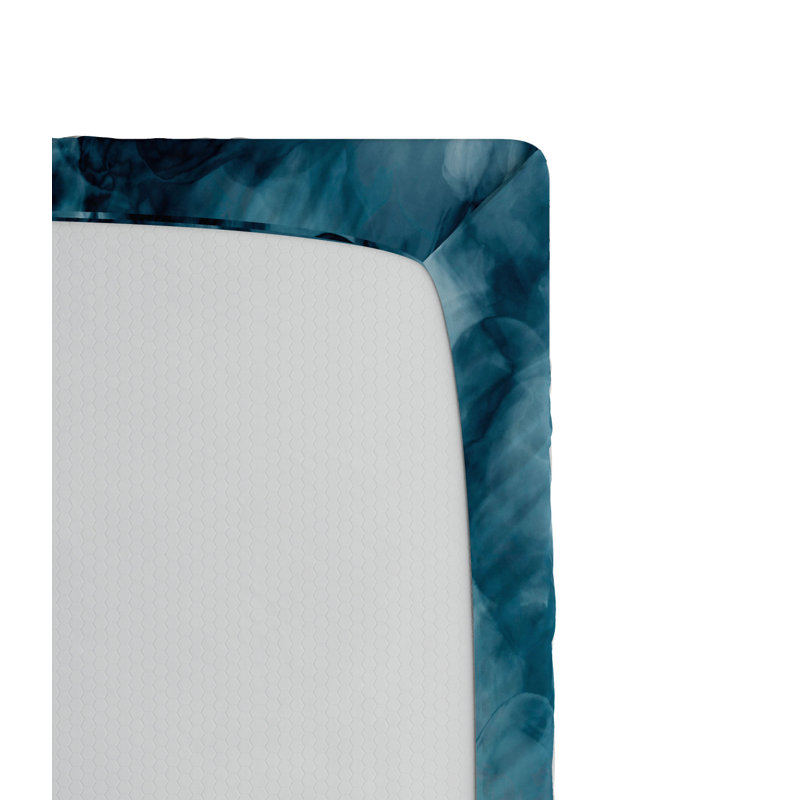 Microfiber Abstract Fitted Sheet, Twin XL Fitted Sheet