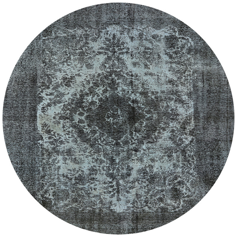 Howery Oriental Indoor Rug, Round 5'