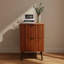 Table de chevet en bois avec 2 tiroirs