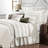 Rebekah Ruffled Ticking Stripe Pattern Classic Chic Casual Farmhouse Bed Skirt-502190212-439047233