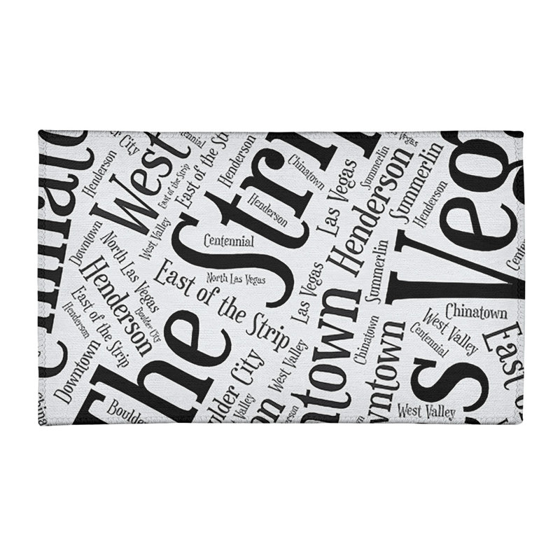 Tapis à tissage plat area black, Rectangle 3 pi x 5 pi