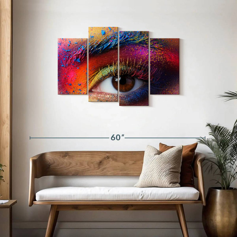 Shuttleworth Rainbow Eye Makeup, 27" H x 43" W