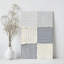 Art mural sur toile encadré en 2 dimensions, géométrie abstraite, blocs de couleur dégradés gris et blanc, impression sur toile de style minimaliste, décoration idéale pour la salle de peinture, cadeau idéal, prêt à accrocher