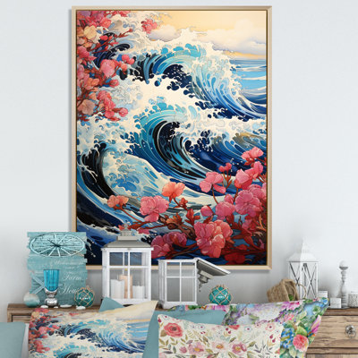 «Carmaleta Japon Art Waves of Tranquility II», reproduction d'art