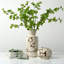Env. Grand vase 15 "à double vitrage avec motif floral Amalfi 15" (ouverture 5,1 ")