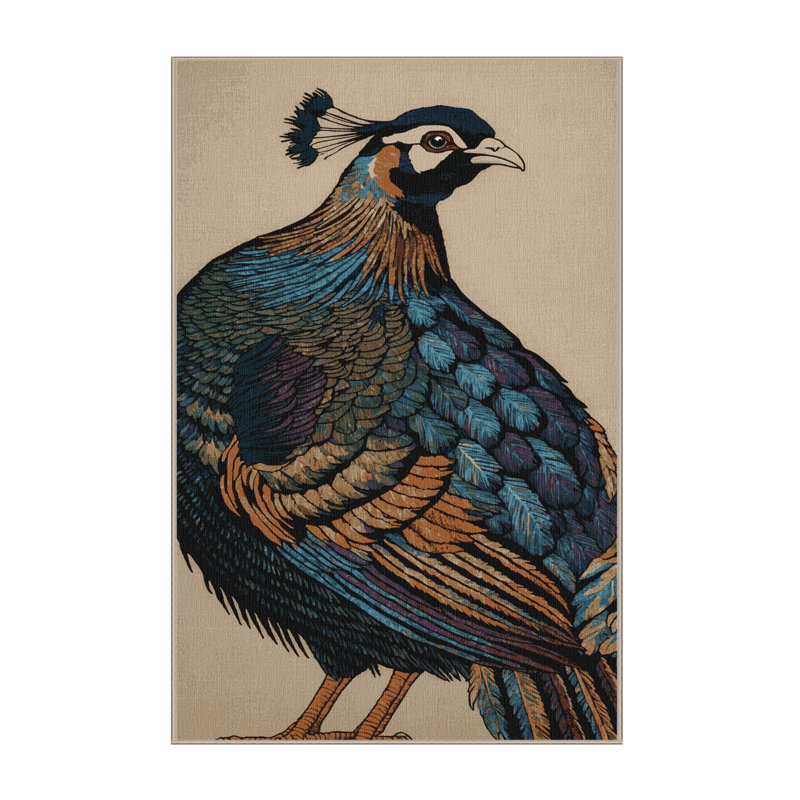  Tapis lavable Himalayan Monal, Rectangle 7 pi x 9 pi