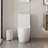 KDK HOME Modern Elongated Toilet Siphon Jet Dual-Flush Round Toilet with Soft Closing Seat