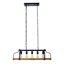 17.7 inch Wooden Farmhouse Chandelier
