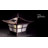 Solar Electroplated Copper Low Voltage Integrated LED Fence Post Cap Light 4 In. X 4 In. with Base Adapter Included