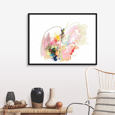 Reproduction d’art sur toile, "Pink abstract" par niya Christine