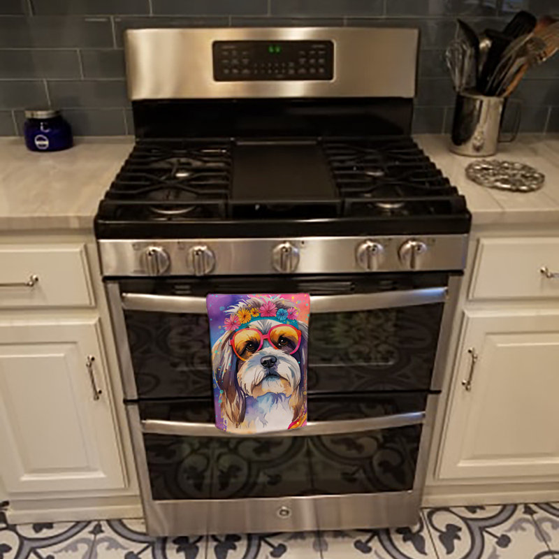 Serviette de cuisine Shih Tzu Hippie Dawg