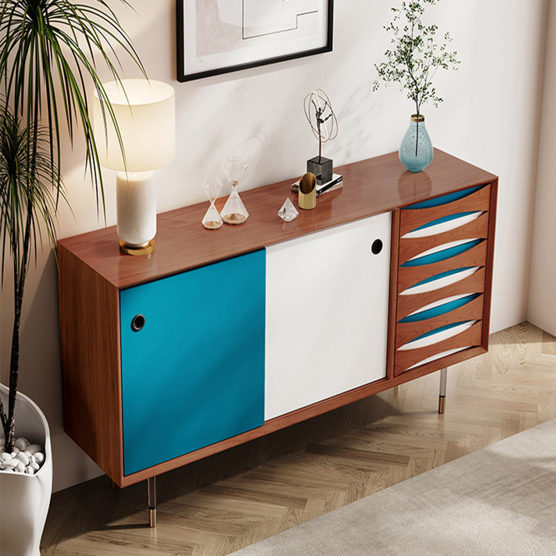 Buffet de rangement moderne à entrée simple, H 31,5 po x l 55,12 po x P 15,75 po
