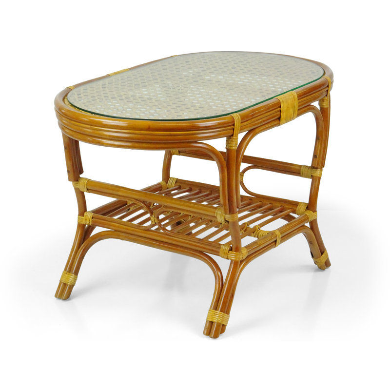 Glass Top Coffee Table, Colonial