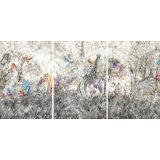 Arcadia Triptych by Nicolette Mayer - 3 Piece Unframed Print Set on Acrylic