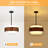 4 - Light Dimmable Drum Chandelier