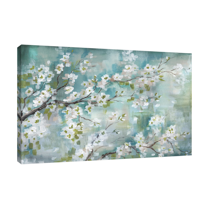 «Cherry Blossoms III», toile tendue par Winston Porter, H 10 po x l 15 po x P 1,5 po