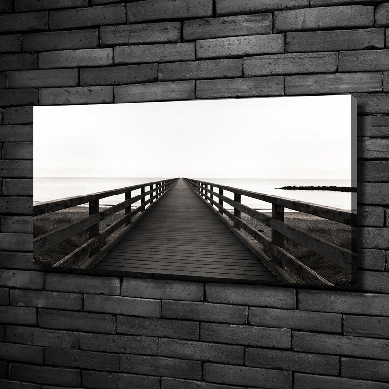 Wooden Pier - Wrapped Canvas Print