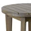 Table d'appoint d'extérieur 16 po en bois d'acacia, finition grise