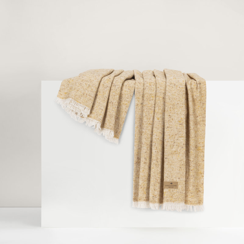 Gold Cinder Mist Throw, Gold