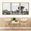 "Noir et blanc, paysage désertique, illustrations, art moderne, salon, chambre à coucher, bureau", 3 pièces-100780759-100780761
