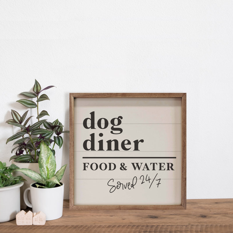 Dog Diner - blanc, H 4 po x l 4 po