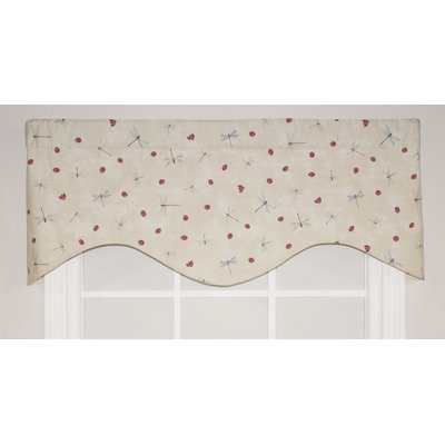 Stebbins Cotton Blend Abstract Scalloped Window Valance