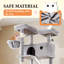 81" H Cat Tree with Sisal Scratching Posts, Perches, Condo, baskets and Hammock-1478169491
