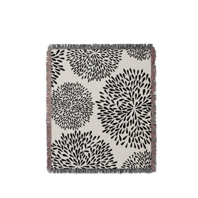 Floral  Cotton Throw Blanket