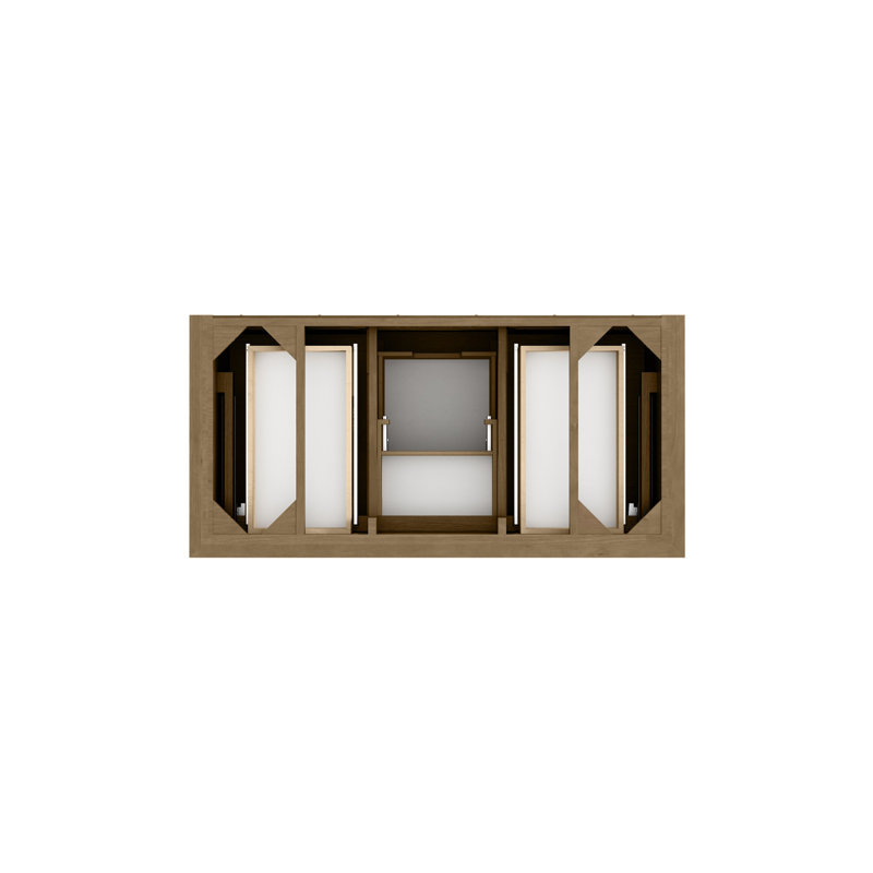 Brookfield 48'' W Single Vanity, Parisien Bleu, Honey Oak, Widespread