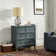 Commode d'appoint en bois massif avec station de charge Archaun