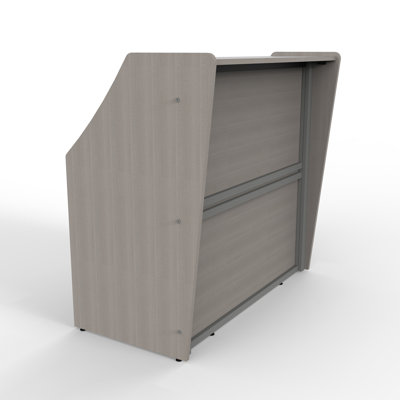 Previlus Rectangle Synthetic Laminate Reception Desk