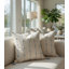 Housse de coussin décoratif Blue Stitch Line 18 po x 18 po - Ensemble de 2 coussins rayés